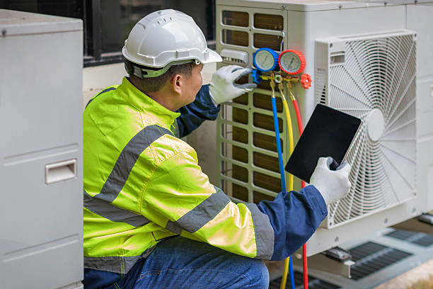 Professional Heat Pump Repair technician working in Line Lexington, PA